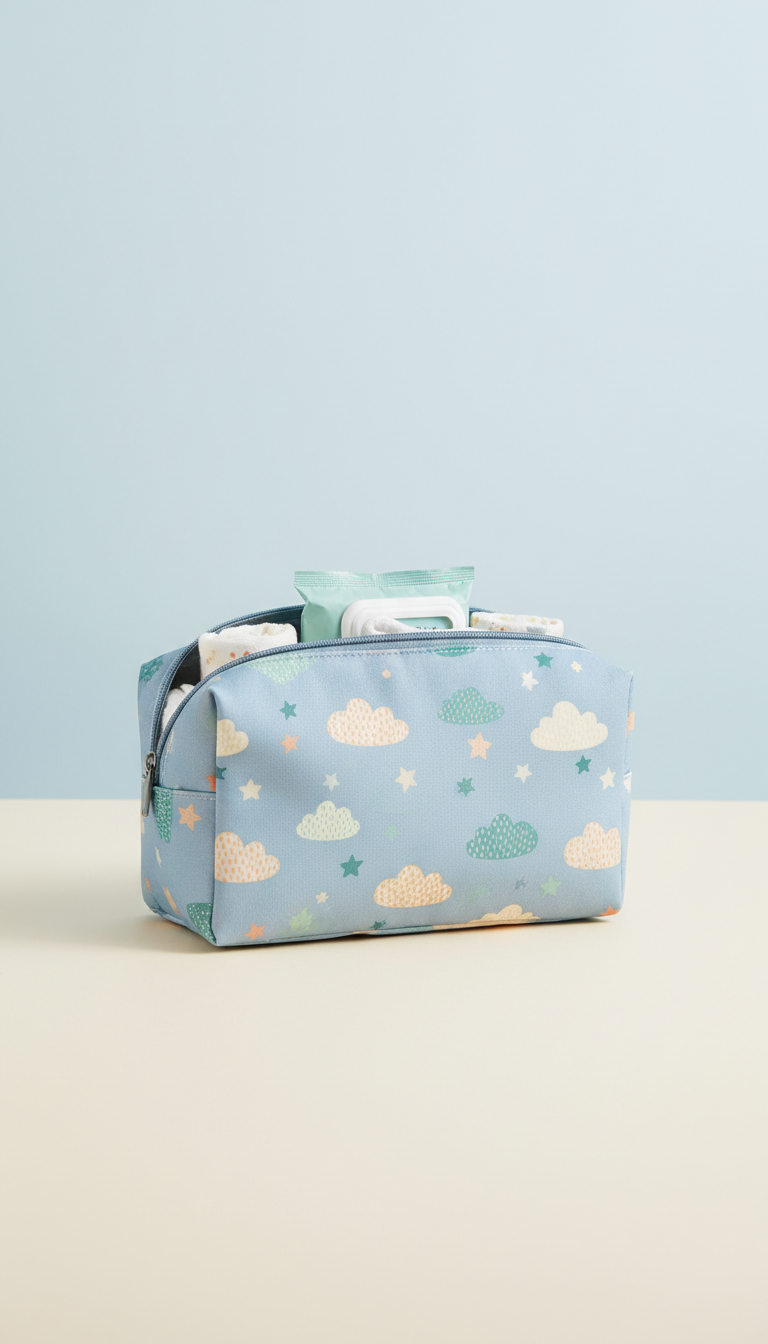 Sky Blue travel diaper pouch