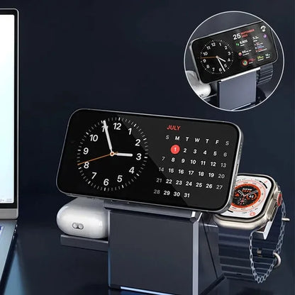 Hot Sale Offers-3-in-1 Foldable Magnetic Wireless Charging Station