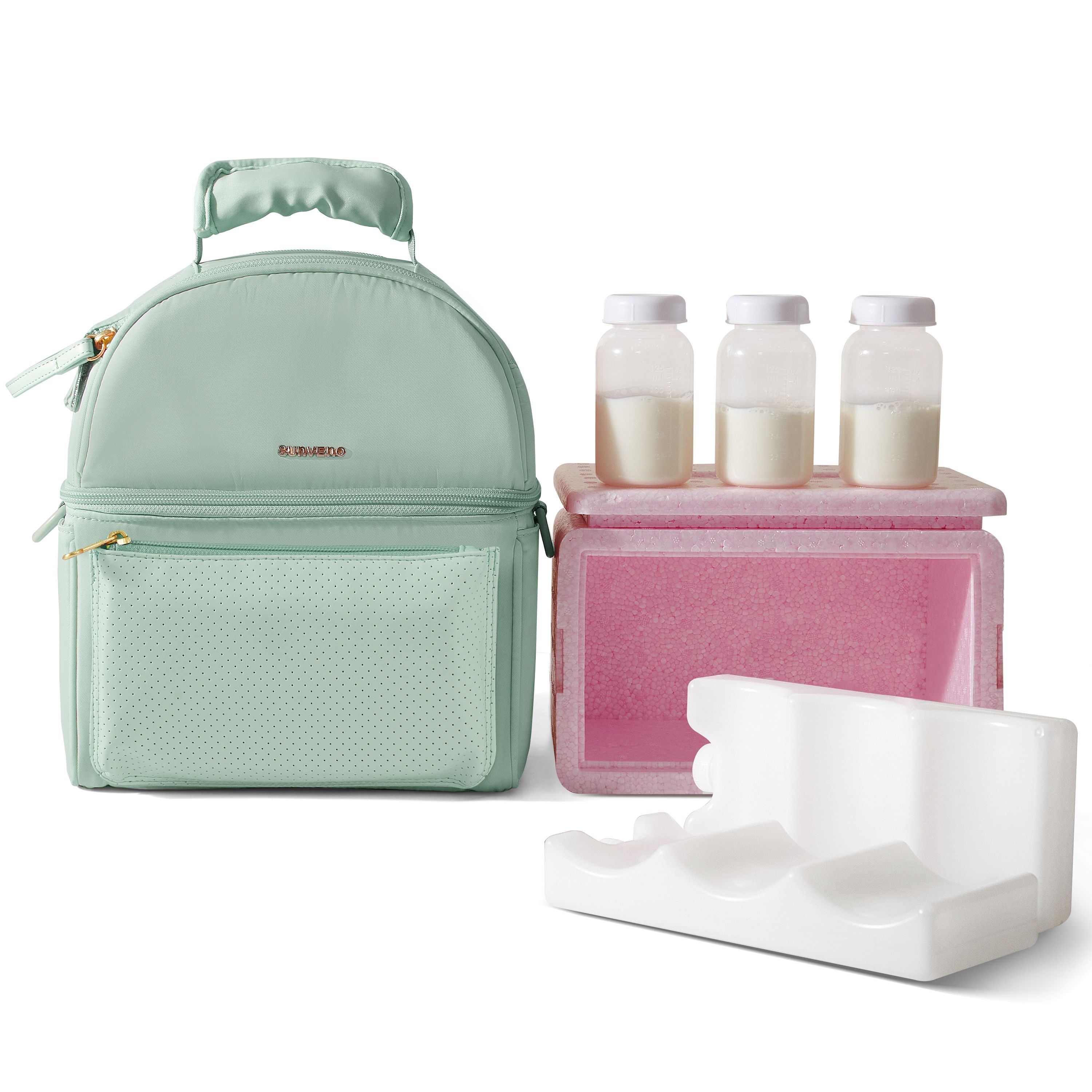 Breastmilk Cooler Bag with Detachable Insulation Box Set