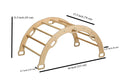 Climbing Arch / Rocker with Forest Pattern Pillow